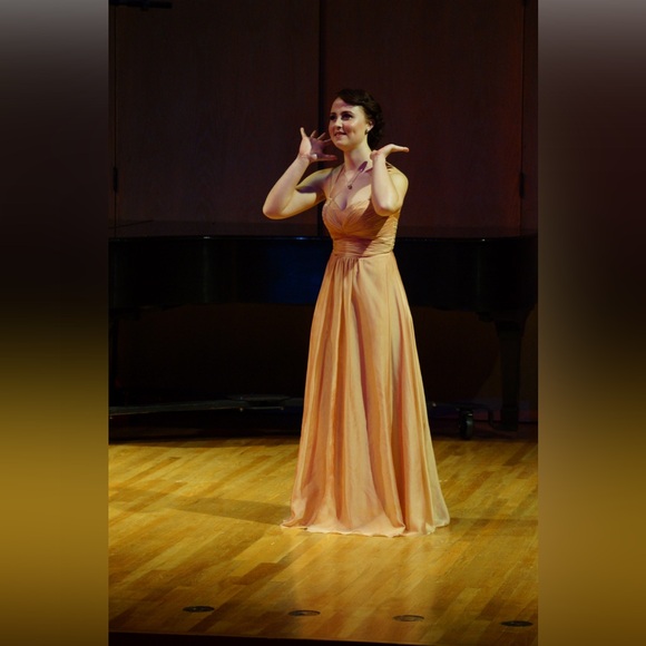 Blush pink formal dress S/M - Picture 4 of 8